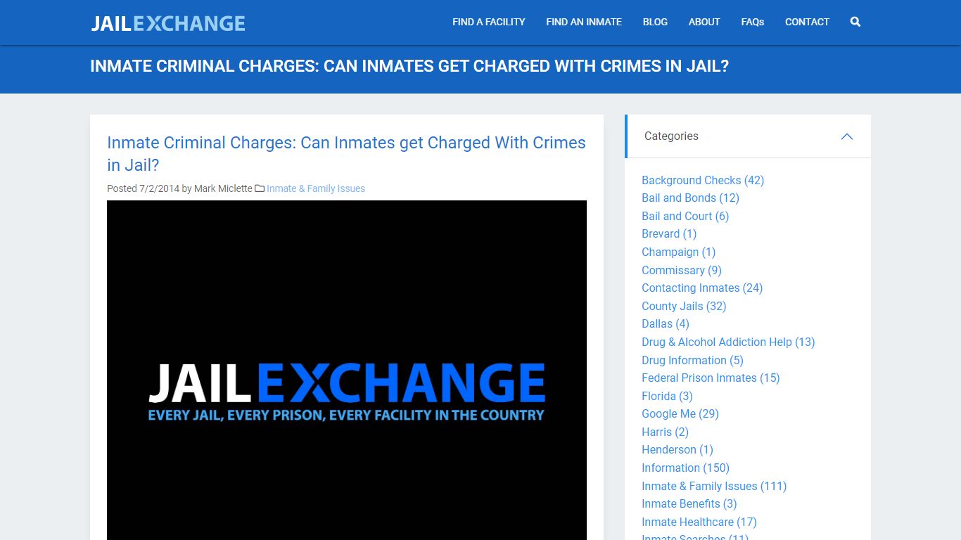 Inmate Criminal Charges: Can Inmates get Charged With Crimes in Jail ...